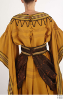  Photos Woman in Historical Dress 12 15th century Medieval Clothing brown dress upper body 0006.jpg